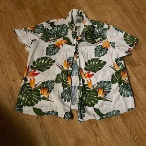 Button Down Hawaiian T-Shirt